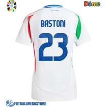 Fotballdrakt Dame Italia Alessandro Bastoni #23 Bortedrakt EM 2024 Kortermet